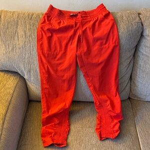 Athleta Fiery Red Jogger Pants